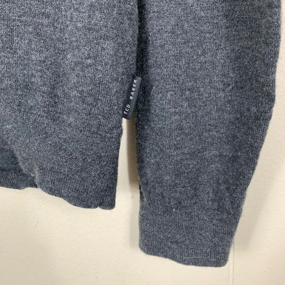 Ted Baker London Men’s Gray Wool Silk Cashmere Blend Jumper - Size XL - Picture 2 of 6